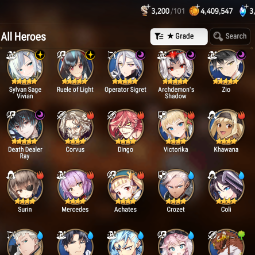 Asia Unverif |3k Skystone| 8 ML (C Lilias, F Licida, SS Vivian, DD Ray, ETC) + 13 *5 Character |Log Stove| Check SS (ES853) 1